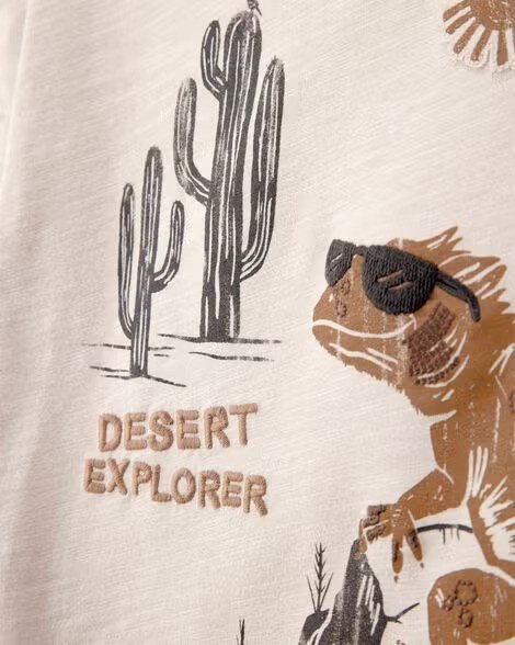 2T067110_1-ezgif.com-avif-to-jpg-converter Toddler Desert Lizard Graphic Tee - Ivory